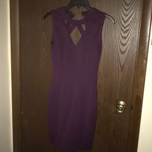 Gorgeous deep purple dress, perfect for fall!